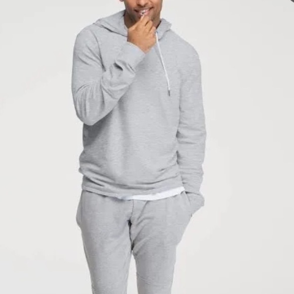 SWET Tailor Men Hoodie Long Sleeve Shirt/Top Size M Color Light Gray